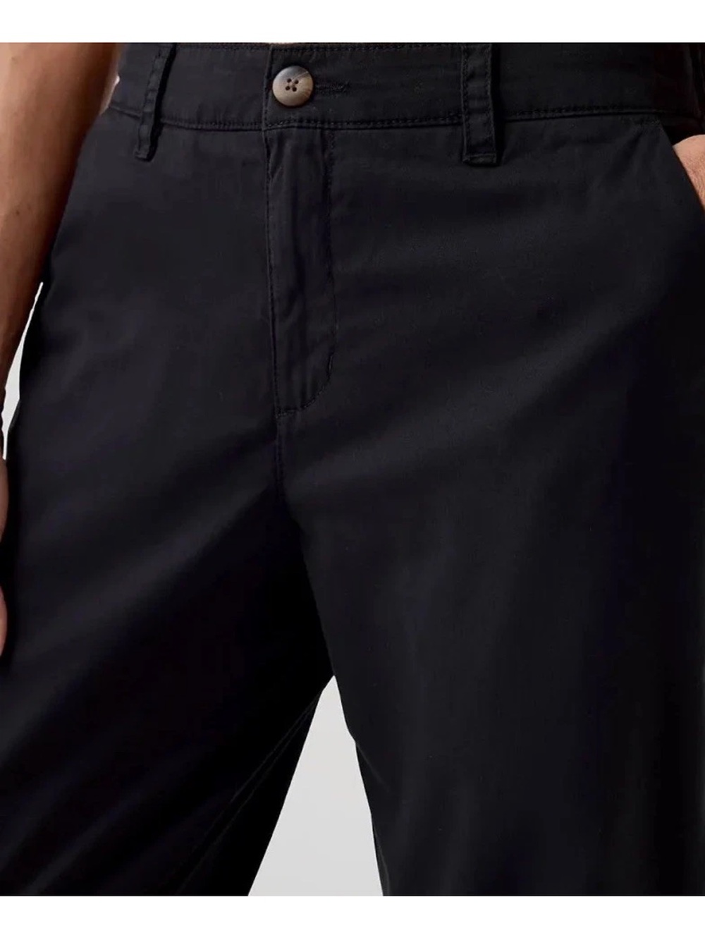 Pact Women’s Organic Cotton Boulevard Brushed Twill Chino Pants Black L - Picture 3 of 7